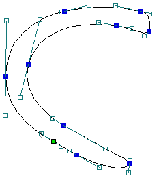 bezier span result